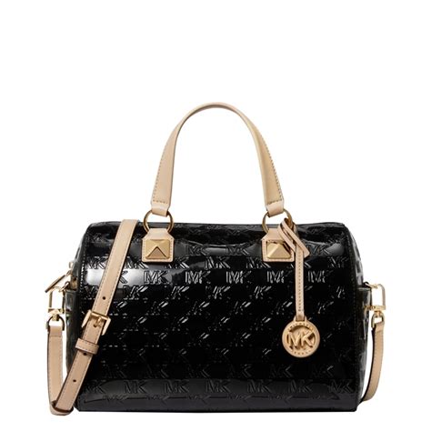 michael kors grayson md satchel black|Michael Kors austen small satchel.